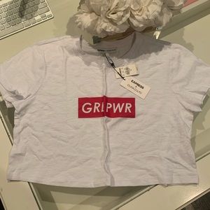 NWT Express X Olivia Culpo GRL Power Crop Top